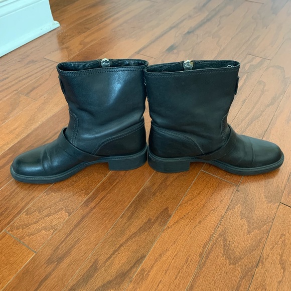 Gucci Shoes Gucci Black Genuine Leather Motorcycle Boots Poshmark
